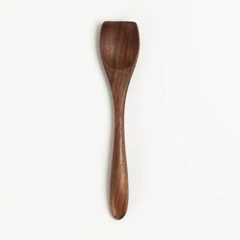 Walnut Flathead Spoon – Wide-Bowled Design (6-Inch) 1