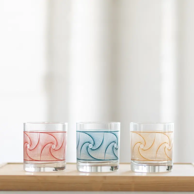 Waves & Rocks Textured Tumbler Set 1