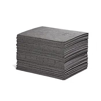 White Spill Absorption Mat (15" × 18", 100 Per Bag) 1
