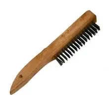 Wire Brush With Ergonomic Shoe-Style Handle 1