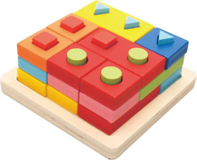 Wooden Shape Sorting Column Set 1