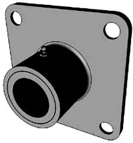 Bronze Flange Bearing – 1-7/16" Bore For Screw Conveyors 1